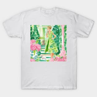 The attentive gardeners, whimsical art T-Shirt